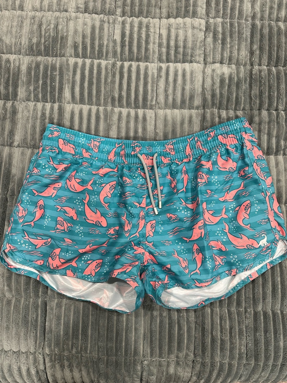 Surf Cuz Shark Print Shorts